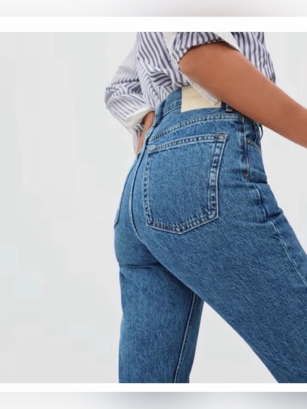 Everlane The Curvy 90’s Cheeky Straight Jean 28 Button Fly Y2K High Rise Stretch - Picture 3 of 14